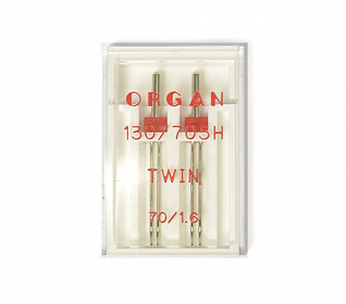 Иглы стандарт двойные Organ (2шт)